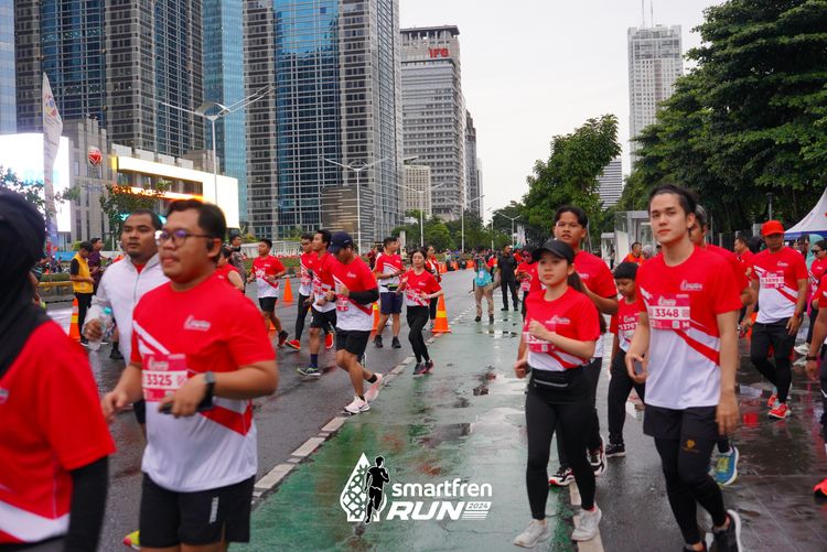 Race photo from Smartfren Run 2024