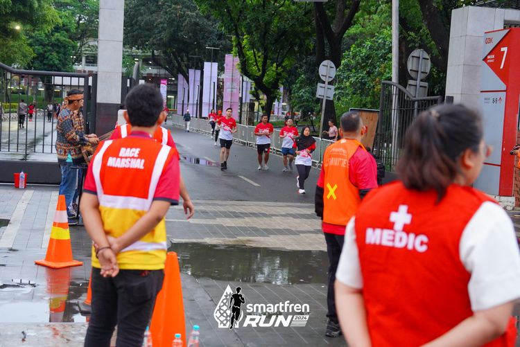 Race photo from Smartfren Run 2024
