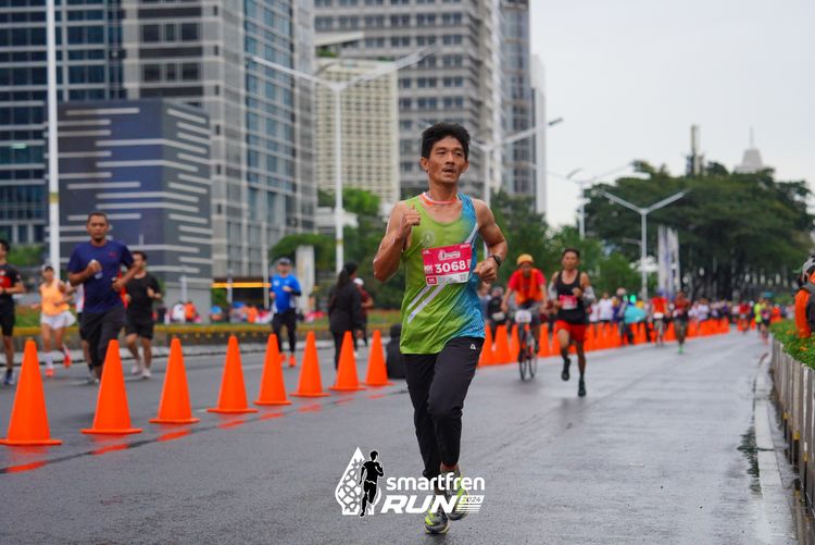 Race photo from Smartfren Run 2024