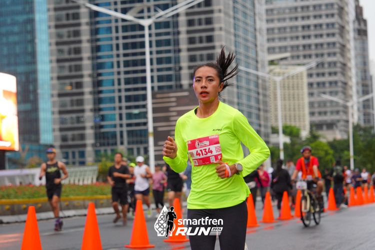 Race photo from Smartfren Run 2024
