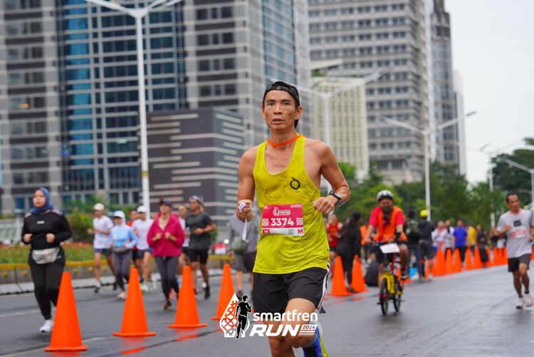 Race photo from Smartfren Run 2024