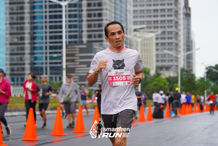 Race photo from Smartfren Run 2024