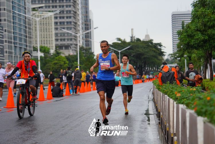 Race photo from Smartfren Run 2024