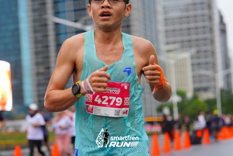 Race photo from Smartfren Run 2024