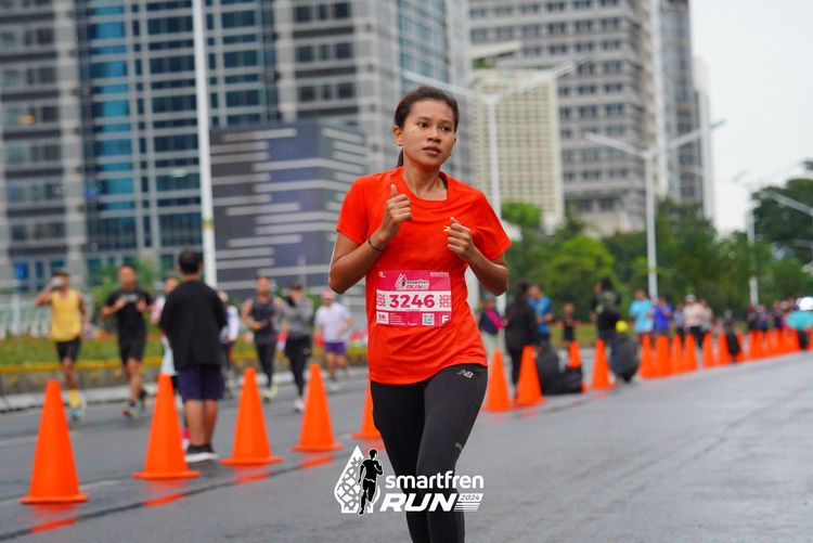 Race photo from Smartfren Run 2024