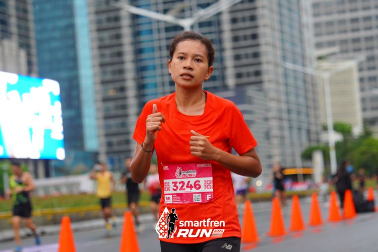 Race photo from Smartfren Run 2024
