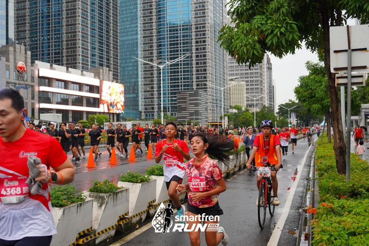 Race photo from Smartfren Run 2024