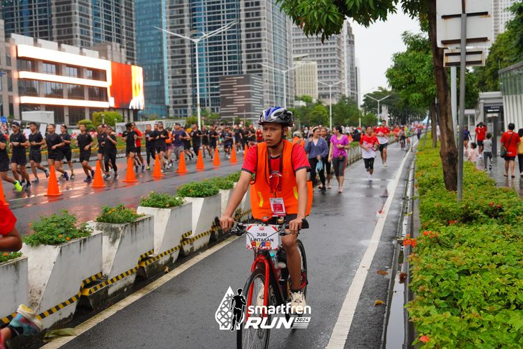 Race photo from Smartfren Run 2024