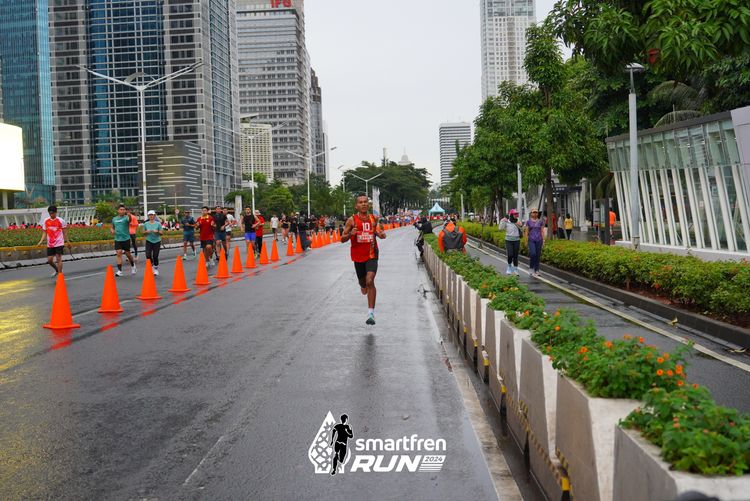 Race photo from Smartfren Run 2024