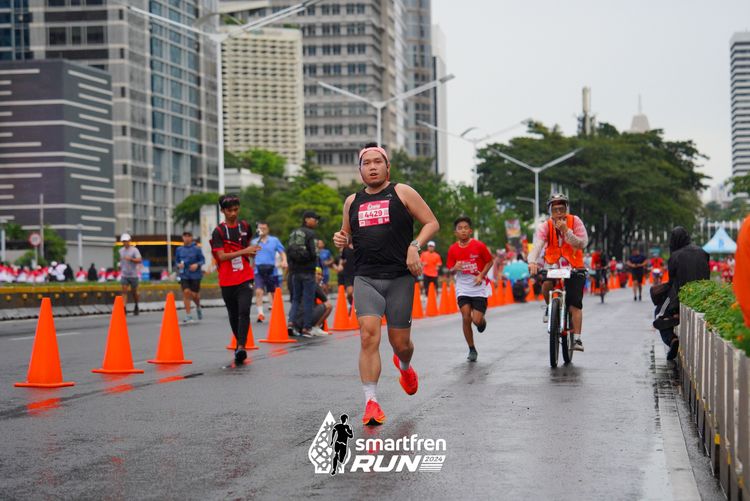 Race photo from Smartfren Run 2024