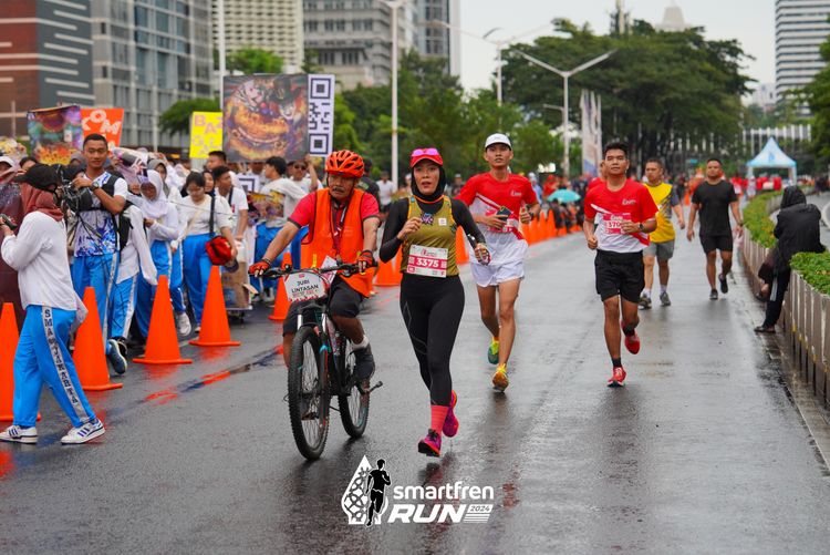 Race photo from Smartfren Run 2024