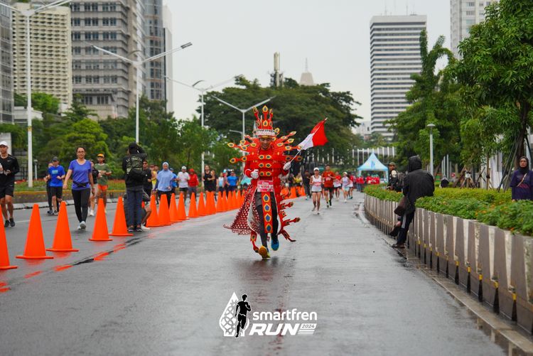 Race photo from Smartfren Run 2024