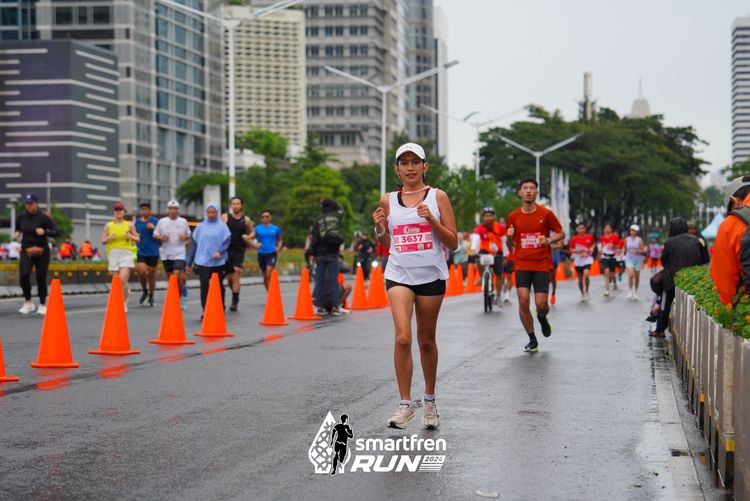 Race photo from Smartfren Run 2024
