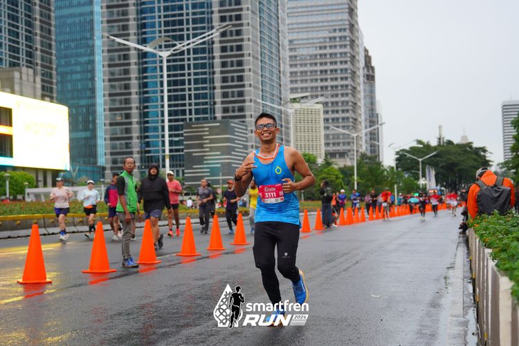 Race photo from Smartfren Run 2024
