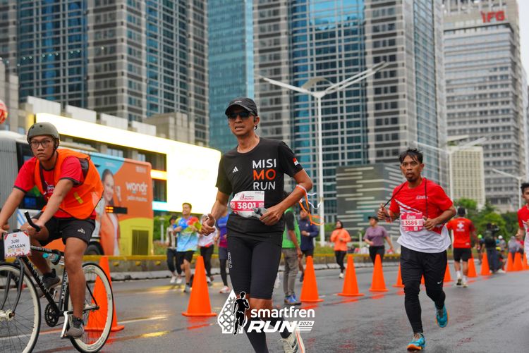 Race photo from Smartfren Run 2024