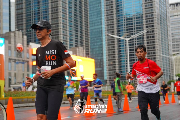 Race photo from Smartfren Run 2024