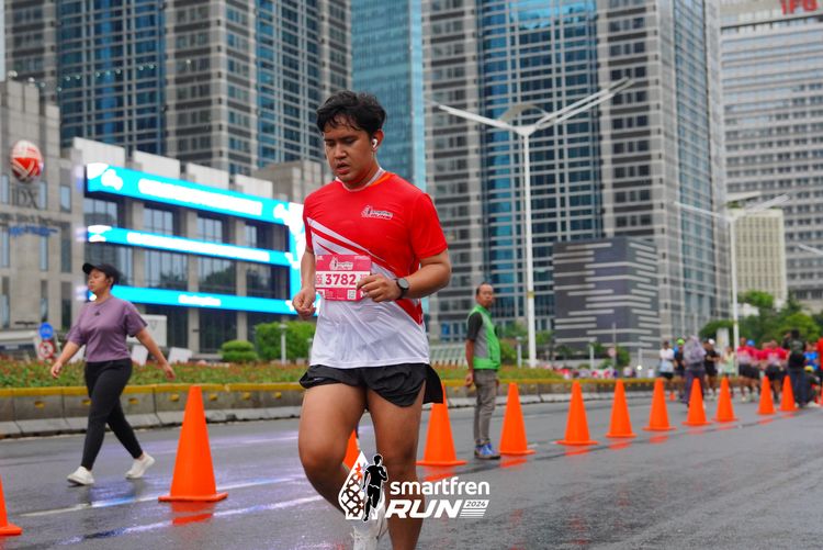 Race photo from Smartfren Run 2024
