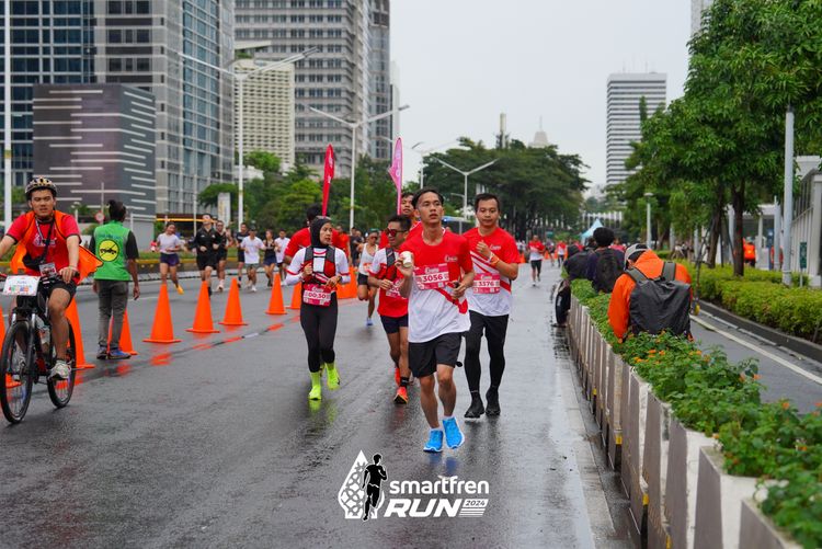 Race photo from Smartfren Run 2024