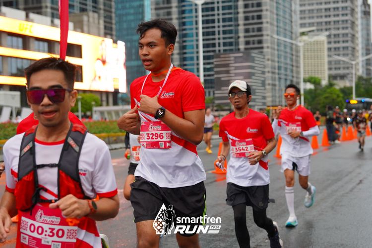 Race photo from Smartfren Run 2024