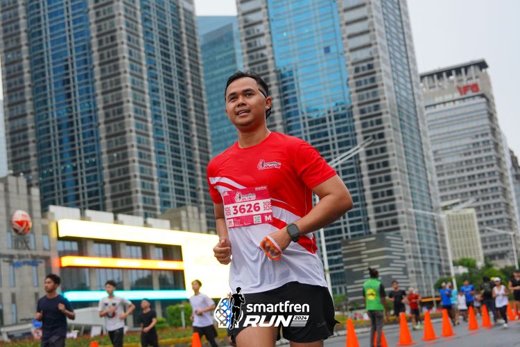 Race photo from Smartfren Run 2024