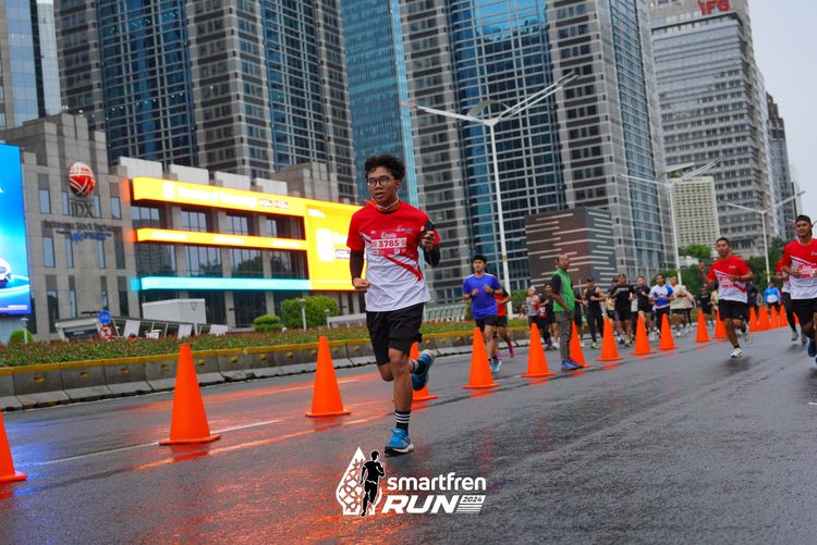 Race photo from Smartfren Run 2024