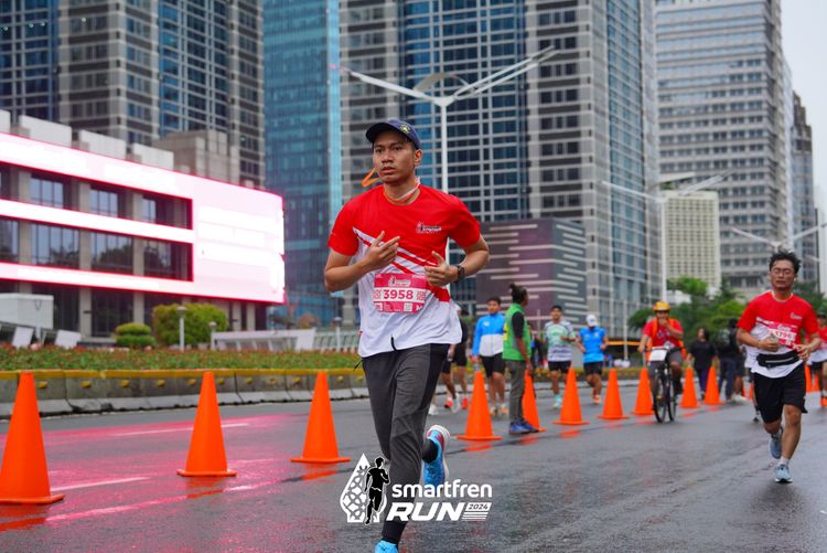 Race photo from Smartfren Run 2024