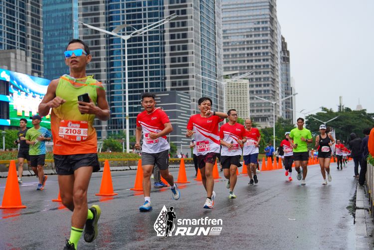 Race photo from Smartfren Run 2024