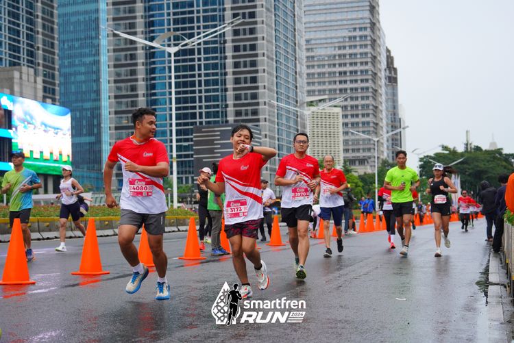 Race photo from Smartfren Run 2024