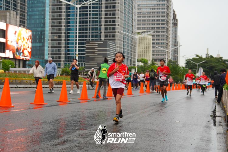 Race photo from Smartfren Run 2024