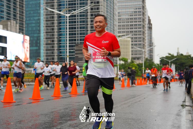 Race photo from Smartfren Run 2024