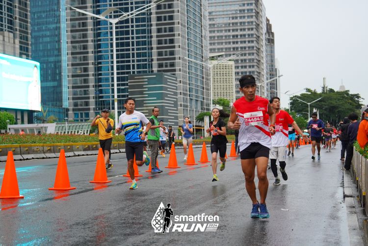 Race photo from Smartfren Run 2024