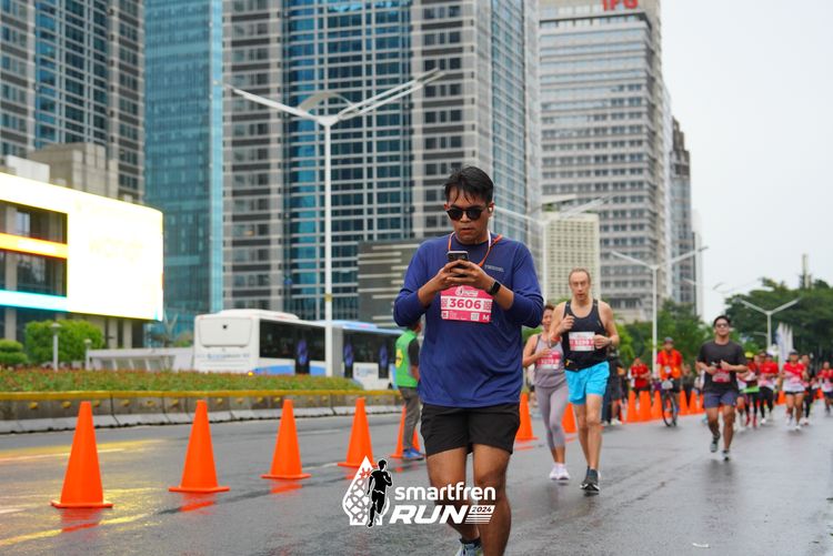 Race photo from Smartfren Run 2024
