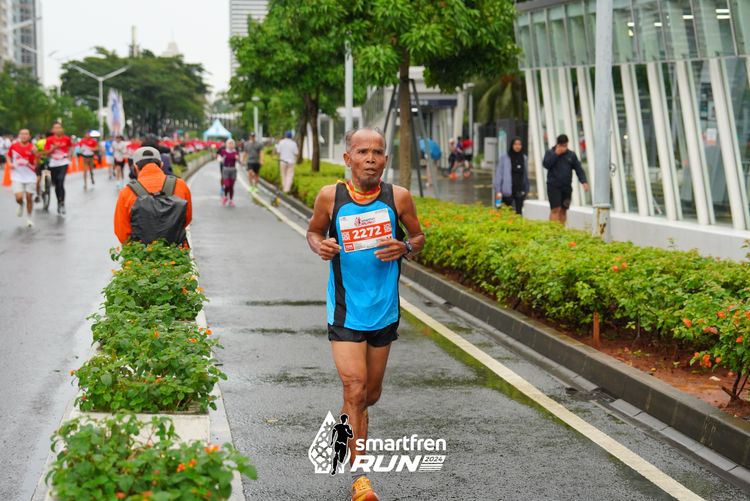 Race photo from Smartfren Run 2024