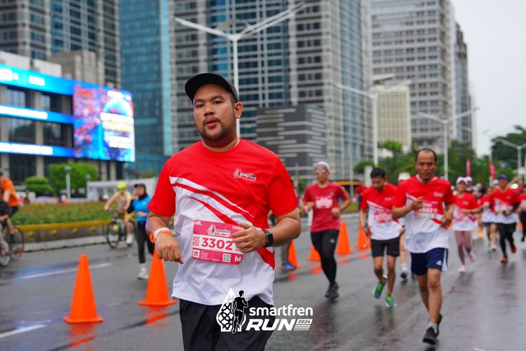 Race photo from Smartfren Run 2024