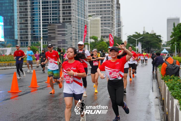 Race photo from Smartfren Run 2024