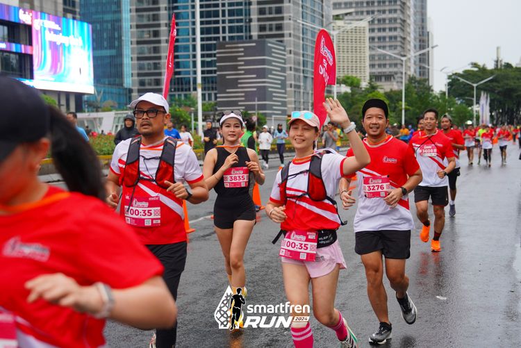 Race photo from Smartfren Run 2024