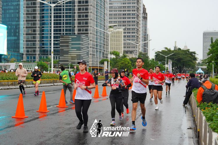 Race photo from Smartfren Run 2024