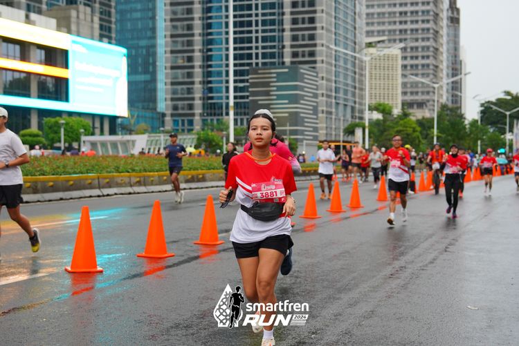 Race photo from Smartfren Run 2024