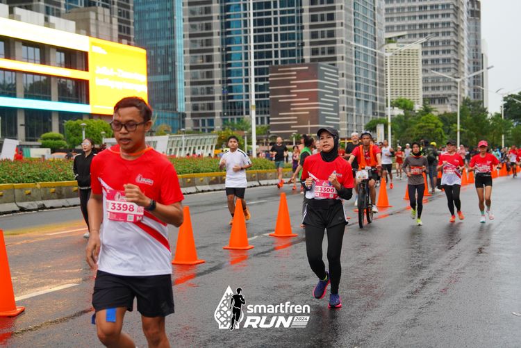 Race photo from Smartfren Run 2024