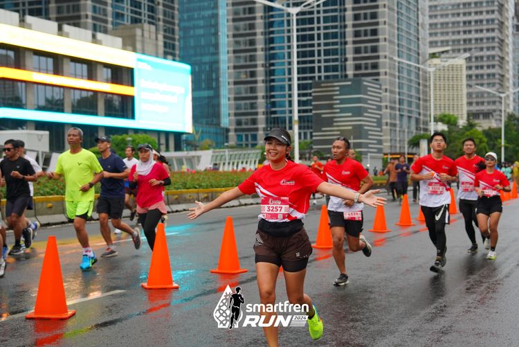 Race photo from Smartfren Run 2024