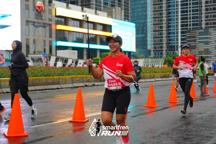 Race photo from Smartfren Run 2024