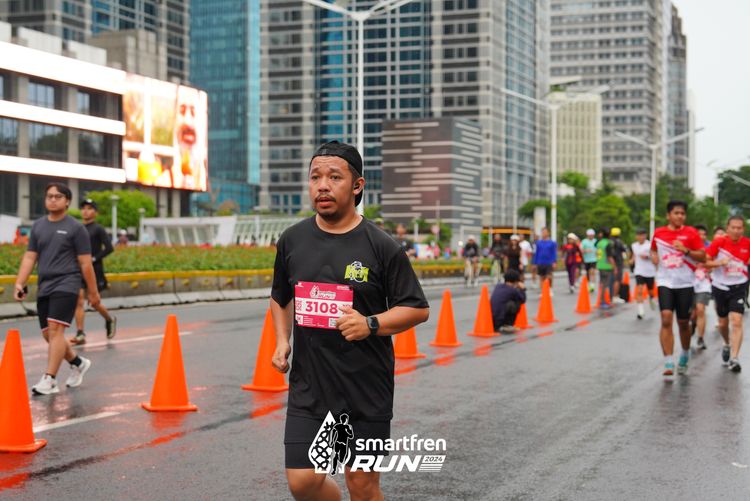 Race photo from Smartfren Run 2024