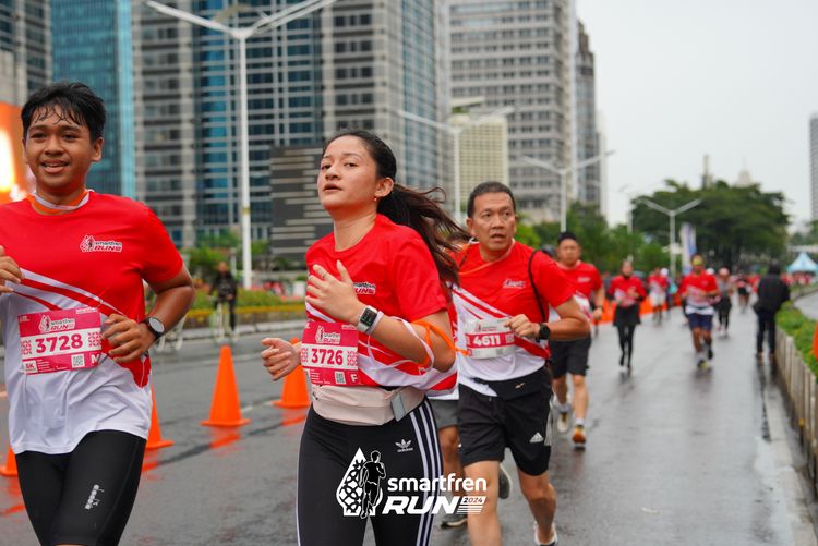 Race photo from Smartfren Run 2024
