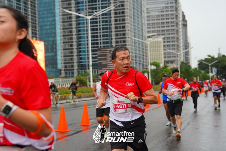 Race photo from Smartfren Run 2024