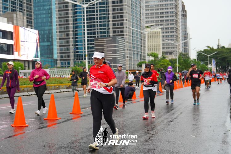 Race photo from Smartfren Run 2024