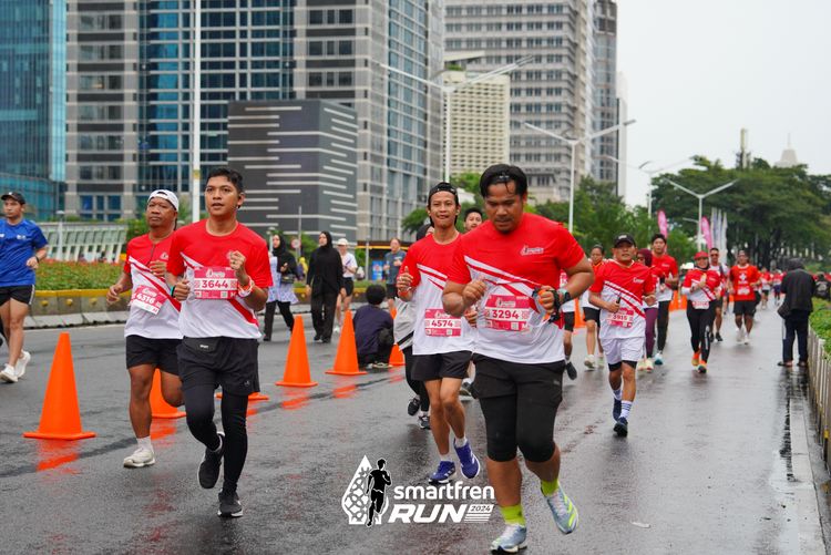 Race photo from Smartfren Run 2024