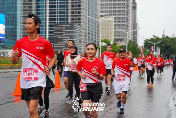 Race photo from Smartfren Run 2024