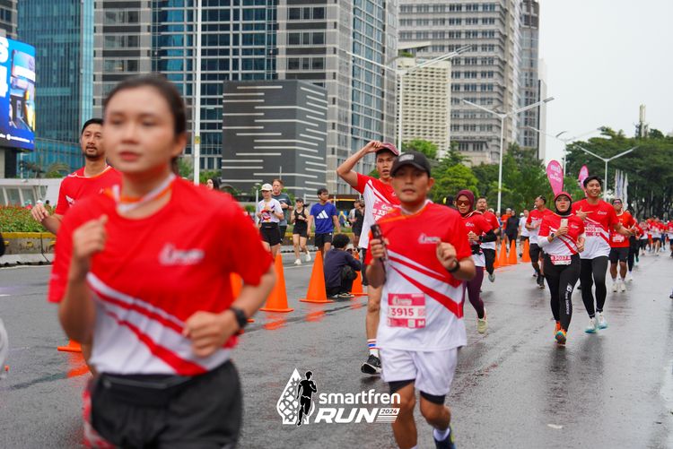 Race photo from Smartfren Run 2024
