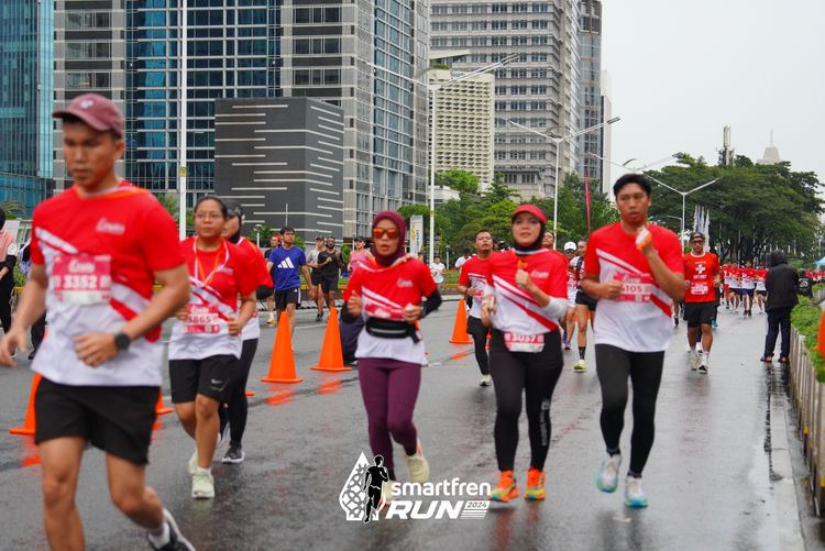 Race photo from Smartfren Run 2024