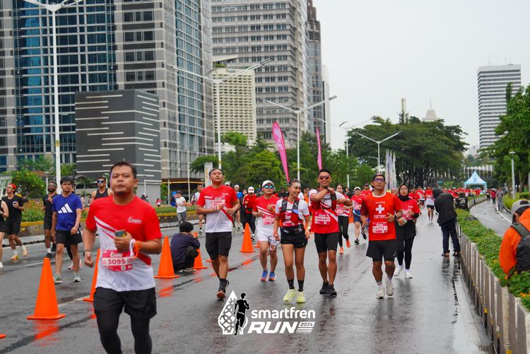 Race photo from Smartfren Run 2024